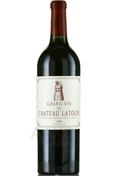 Chateau Latour 1-er Grand Cru Classe AOC Paulliac - вино Шато Латур Премьер Гран Крю Классе AOC Пойяк 2001 год 0.75 л красное сухое