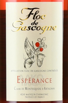 Domaine d’Esperance Floc de Gascogne - вино Домен д’Эсперанс Флок де Гасконь 0.75 л