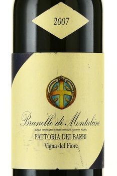 Fattoria dei Barbi Vigna del Fiore Brunello di Montalcino - вино Брунелло ди Монтальчино Винья дель Фиоре Фаттория дей Барби 2007 год 0.75 л красное сухое