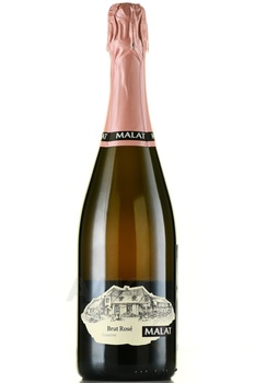 Malat Brut Rose Reserve - вино игристое Малат Брют Розе Резерв 2016 год 0.75 л розовое экстра брют