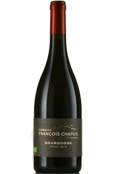 Bourgogne Pinot Noir AOC Domaine Francois Chapuis - вино Бургонь Пино Нуар АОС Домэн Франсуа Шапуи 2021 год 0.75 л красное сухое