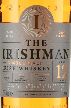 The Irishman Single Malt 12 years - виски Айришмен Сингл Молт 12 лет 0.7 л