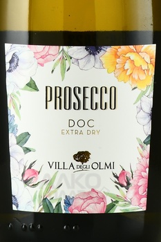 Villa degli Olmi Prosecco DOC Extra Dry - вино игристое Просекко Вилла Дельи Олми Спуманте Экстра Драй DOC 0.75 л