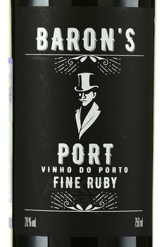 Baron’s Port Fine Ruby - портвейн Бэрон’с Порт Файн Руби 0.75 л