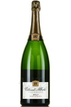 Vitteaut-Alberti Cremant de Bourgogne Blanc de Blancs Brut - вино игристое Витто Альберти Креман де Бургонь Блан де Блан Брют 2020 год 1.5 л белое брют