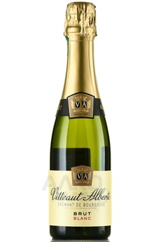 Vitteaut-Alberti Cremant de Bourgogne Blanc Brut - вино игристое Витто Альберти Креман де Бургонь Блан Брют 2020 год 0.375 л белое брют