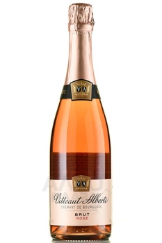 Vitteaut-Alberti Cremant de Bourgogne Rose Brut - вино игристое Витто Альберти Креман де Бургонь Розе Брют 2020 год 0.75 л брют розовое