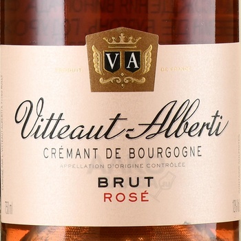 Vitteaut-Alberti Cremant de Bourgogne Rose Brut - вино игристое Витто Альберти Креман де Бургонь Розе Брют 2020 год 0.75 л брют розовое