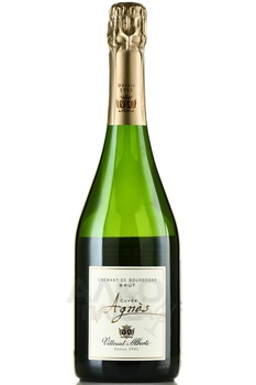 Vitteaut-Alberti Cremant de Bourgogne Cuvee Agnes Brut - вино игристое Витто Альберти Креман де Бургонь Кюве Аньес Брют 2020 год 0.75 л белое брют