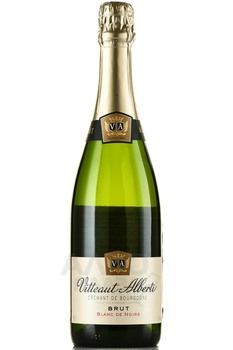 Vitteaut-Alberti Cremant de Bourgogne Blanc de Noirs Brut - вино игристое Витто Альберти Креман де Бургонь Блан де Нуар Брют 2020 год 0.75 л белое брют