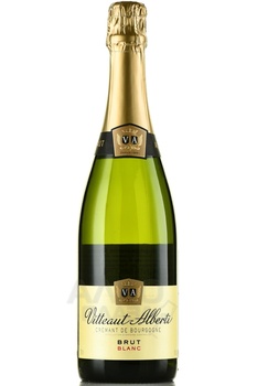 Vitteaut-Alberti Cremant de Bourgogne Blanc Brut - вино игристое Витто Альберти Креман де Бургонь Блан Брют 2020 год 0.75 л белое брют