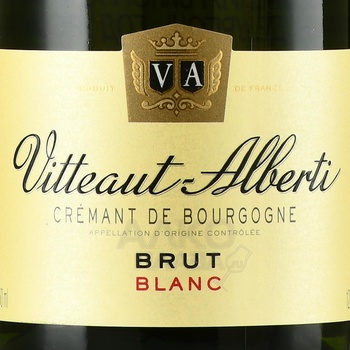 Vitteaut-Alberti Cremant de Bourgogne Blanc Brut - вино игристое Витто Альберти Креман де Бургонь Блан Брют 2020 год 0.75 л белое брют