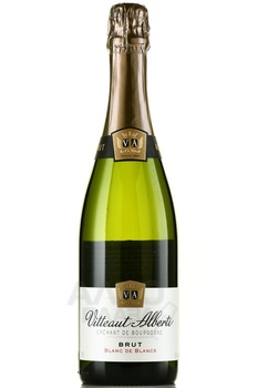 Vitteaut-Alberti Cremant de Bourgogne Blanc de Blancs Brut - вино игристое Витто Альберти Креман де Бургонь Блан де Блан Брют 2020 год 0.75 л белое брют