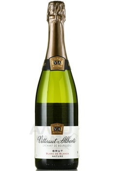 Vitteaut-Alberti Cremant de Bourgogne Blanc de Blancs Nature - вино игристое Витто Альберти Креман де Бургонь Блан де Блан Брют Натюр 2020 год 0.75 л белое брют