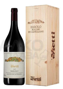 Vietti Barolo Rocche di Castiglione - вино Вьетти Бароло Рокке ди Кастильоне в д/у 2019 год 1.5 л красное сухое