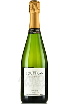 Champagne Soutiran Brut Nature Grand Cru - шампанское Шампань Сутиран Гран Крю Брют Натюр 2015 год 0.75 л белое экстра брют