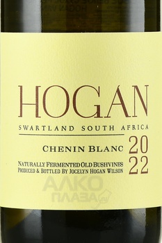 Hogan Chenin Blanc - вино Хоган Шенен Блан 2022 год 0.75 л белое сухое