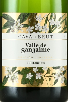 Cava Valle de San Jaime Ecologico - вино игристое Кава Валле де Сан Хайме Эколохико 2021 год 0.75 л белое брют