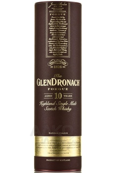 Glendronach Forgue 10 Years Old - виски ГленДронах Форг 10 лет 1 л в тубе