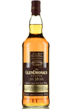 Glendronach Forgue 10 Years Old - виски ГленДронах Форг 10 лет 1 л в тубе