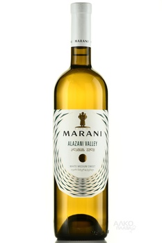 Marani Alazani Valley White - вино Марани Алазанская Долина 0.75 л белое полусладкое