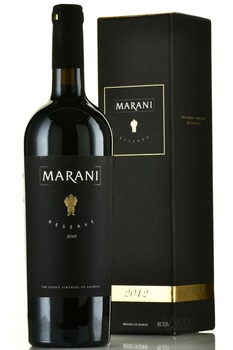 Marani Reserve - вино Марани Резерв 2012 год 0.75 л красное сухое в п/у