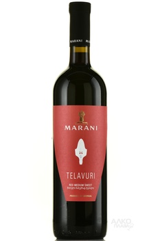 Marani Telavuri - вино Марани Телавури 2022 год 0.75 л красное полусладкое