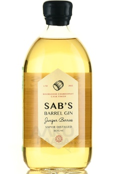 SAB’S Barrel Gin - джин САБ’С Бэрэл Джин 0.5 л