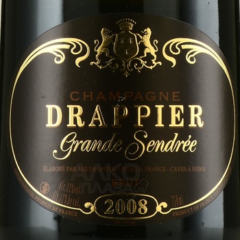 Champagne Drappier Grande Sendree - шампанское Драпье Гранд Сандре 2008 год 0.75 л белое брют