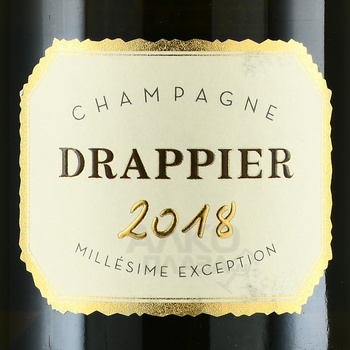 Drappier Millesime Exception Champagne - шампанское Драпье Миллезим Эксепсьон 2018 год 0.75 л белое брют