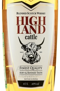 Highland Cattle - виски купажированный Хайлэнд Кэттл 0.7 л