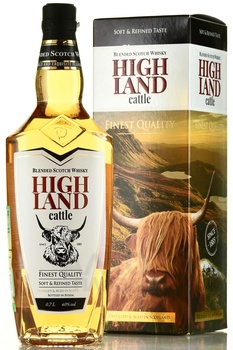 Highland Cattle - виски купажированный Хайлэнд Кэттл 0.7 л в п/у