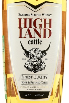 Highland Cattle - виски купажированный Хайлэнд Кэттл 0.7 л в п/у