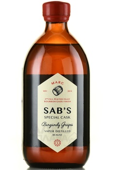 SAB’S Special Cask Marc de Bourgogne - водка САБ’С Спешиал Каск Мар де Бургонь 0.5 л