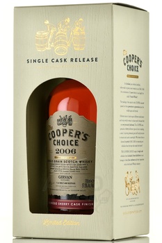 The Cooper’s Choice Girvan Oloroso Single Grain Scotch Whisky - виски Зе Куперс Чойс Гирван Олоросо Сингл Грейн Скоч Виски 0.7 л в п/у