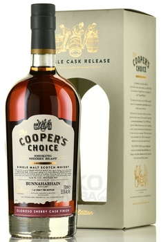 The Cooper’s Choice Bunnahabhain Smoking Sherry Beast Oloroso Single Malt Scotch Whisky - виски Зе Куперс Чойс Буннахабен Смокинг Шерри Бист Олоросо Сингл Молт Скоч Виски 0.7 л в п/у