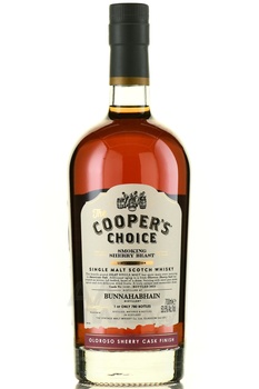 The Cooper’s Choice Bunnahabhain Smoking Sherry Beast Oloroso Single Malt Scotch Whisky - виски Зе Куперс Чойс Буннахабен Смокинг Шерри Бист Олоросо Сингл Молт Скоч Виски 0.7 л в п/у