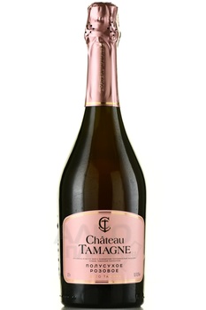 Chateau Tamagne Rose de Tamagne - вино игристое Шато Тамань Роза Тамань 0.75 л