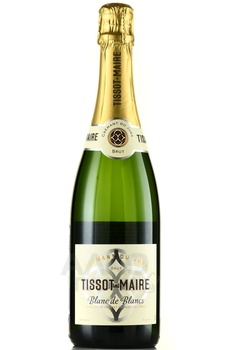 Tissot-Maire Cremant du Jura Blanc de Blancs Brut - вино игристое Тиссо-Мэр Креман дю Жюра Блан де Блан Брют 2021 год 0.75 л белое брют