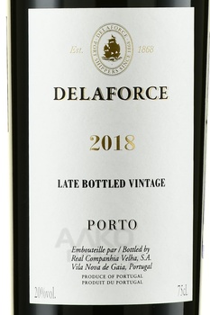 Delaforce Late Bottled Vintage - портвейн Делафорс Лэйт Боттлед Винтаж 0.75 л