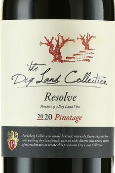 The Dry Land Collection Resolve Pinotage - вино Драй Лэнд Коллекшн Резолв Пинотаж 0.75 л красное сухое