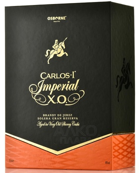 Brandy de Jerez Carlos I Imperial XO - Бренди де Херес Карлос 1 Империал ХО 0.7 л в п/у