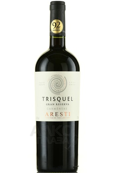 Aresti Trisquel Gran Reserva Carmenere - вино Арести Трискель Гран Резерва Карменер 2021 год 0.75 л красное сухое