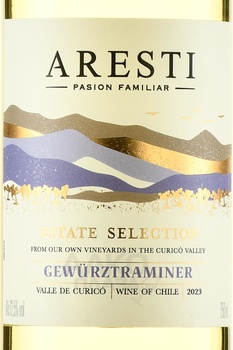 Aresti Estate Selection Gewurztraminer - вино Арести Истейт Селекшн Гевюрцтраминер 2023 год 0.75 л белое сухое