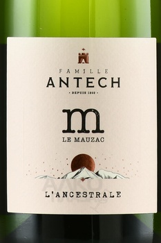 Limoux Methode Ancestrale Antech Le Mauzac L’Ancestrale - вино игристое Лиму Метод Ансестраль Антеш Ле Мозак Л’Ансестраль 0.75 л белое сладкое