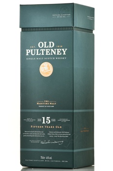 Old Pulteney 15 years old gift box - виски Олд Пултени 15 лет 0.7 л п/у