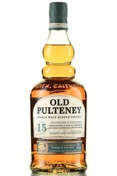 Old Pulteney 15 years old gift box - виски Олд Пултени 15 лет 0.7 л п/у