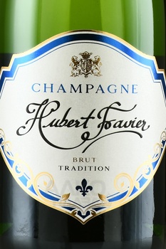 Champagne Hubert Favier Brut Tradition - шампанское Шампань Юбер Фавье Брют Традисьон 2022 год 0.75 л белое брют