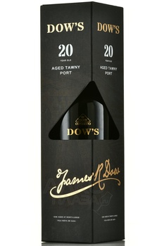 Dow`s 20 Years Old Tawny Gift Box - портвейн Доуз Тони 20 лет 0.75 л в п/у