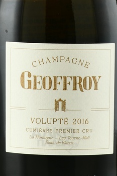 Rene Geoffroy Brut Volupte - шампанское Рене Жефруа Волюпте Брют 0.75 л